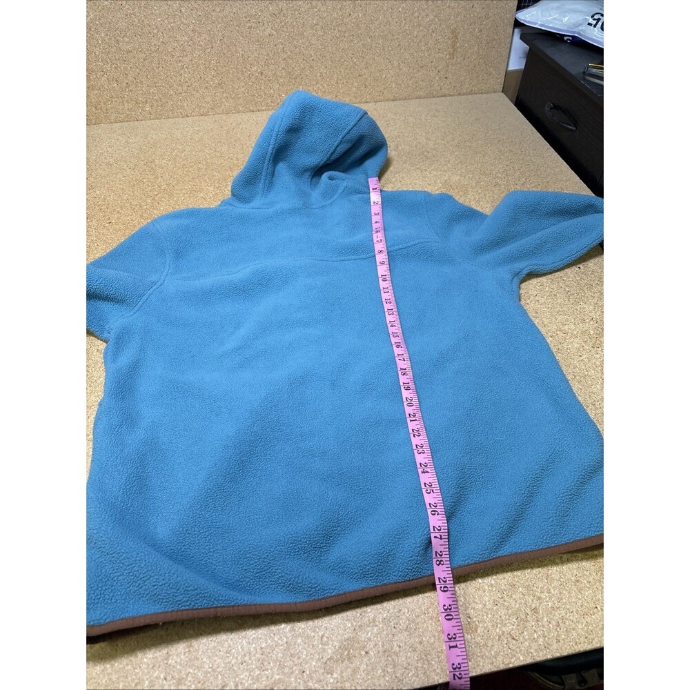 The North Face Men's Carbondale 1/4 Snap Fleece Hoodie Sz XL Storm Blue/Brown E3 - Picture 7 of 7